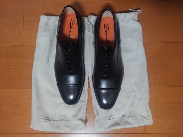 【新品】Santoni サントーニ  ストレートチップ